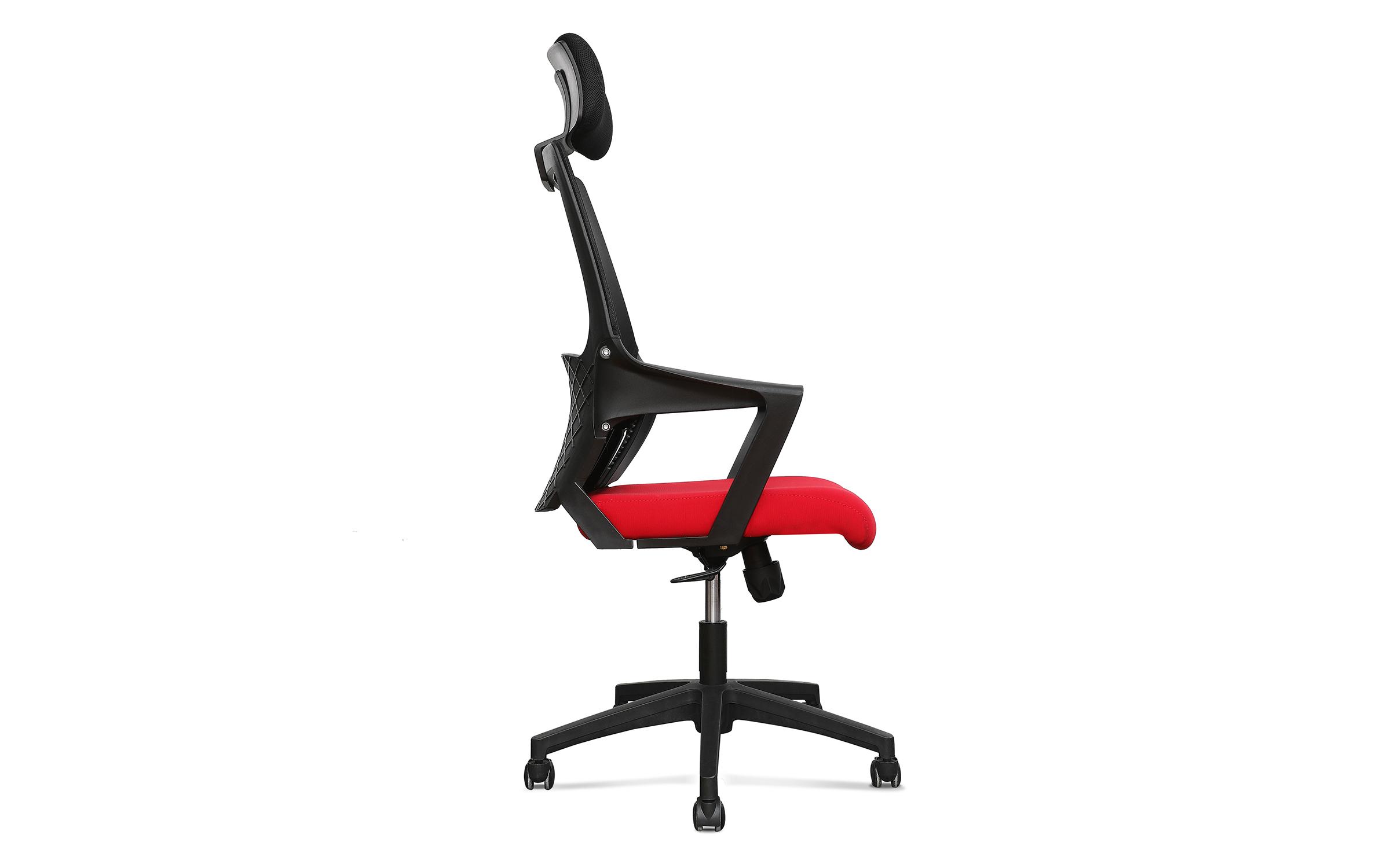 Καρέκλα γραφείου Kindi II, μαύρο + κόκκινο  3